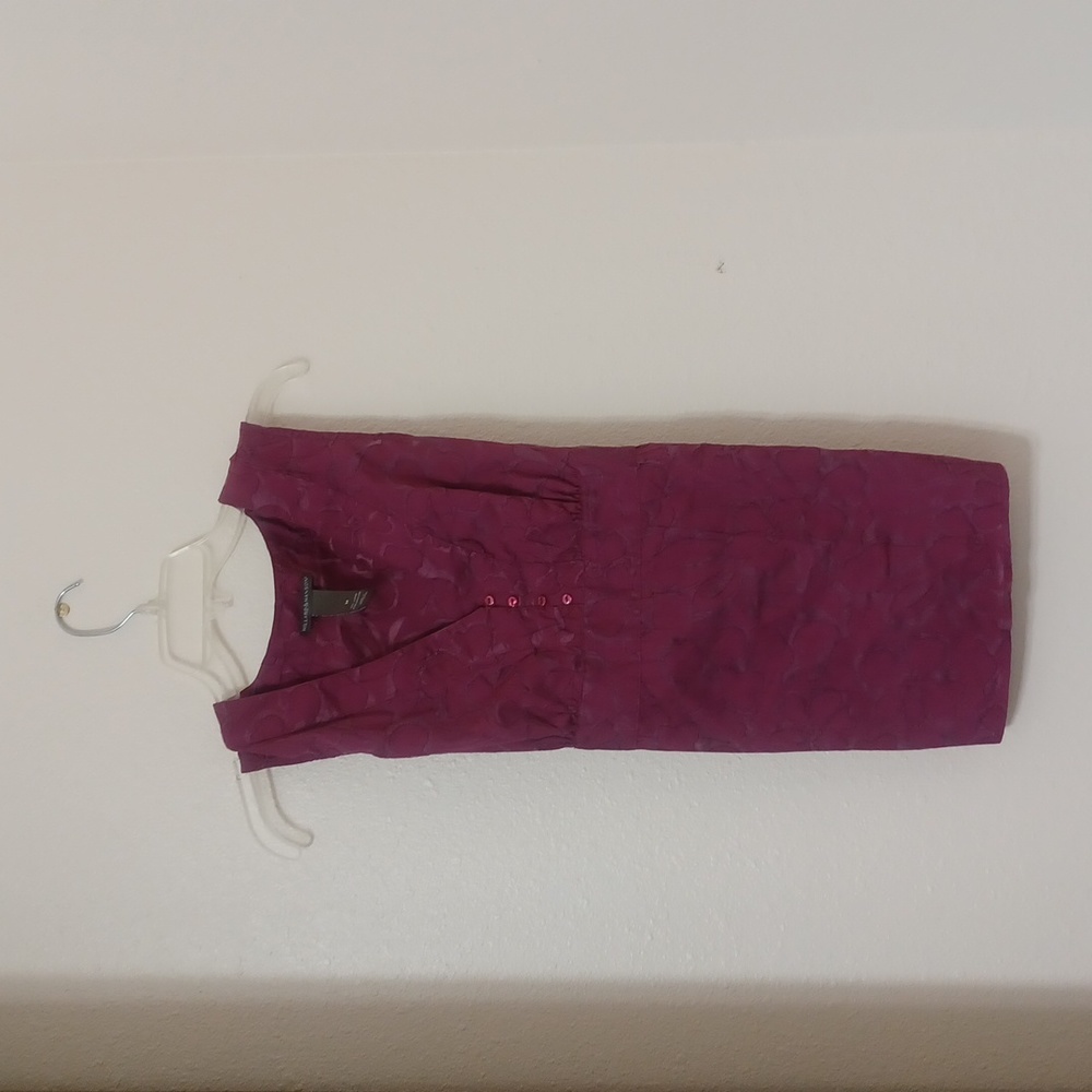 Hillard & Hanson Tunic Sleeveless top purple V-neck size medium gently u…